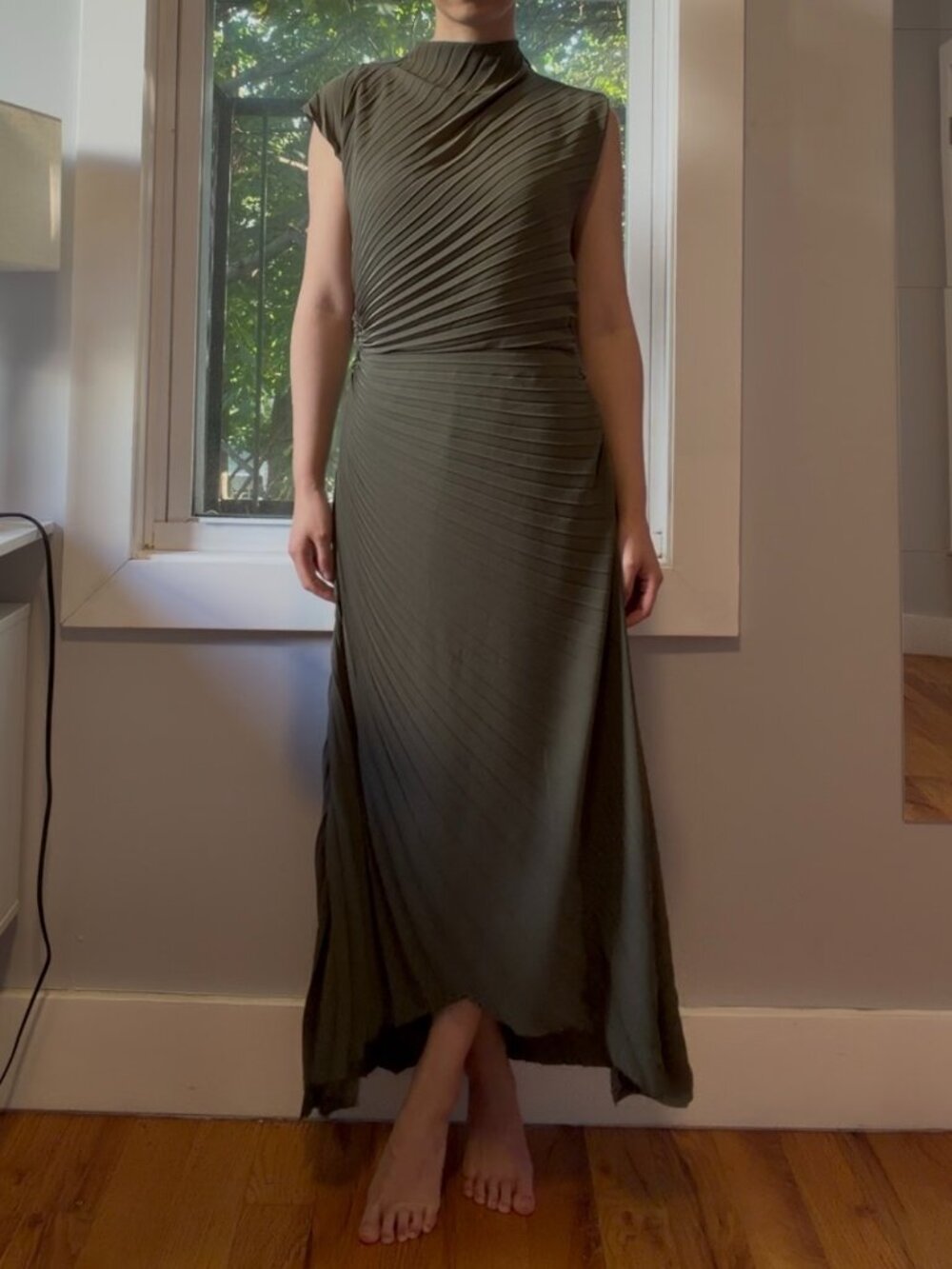 AllSaints Rayanna Sunray Pleated Dress